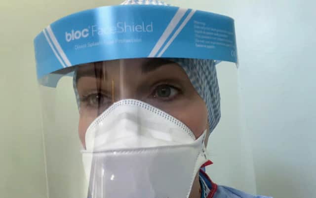 A nurse in PPE on a coronavirus ward