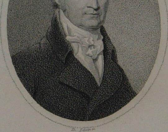 Dr John Crawford, engraving by David Edwin 1800s