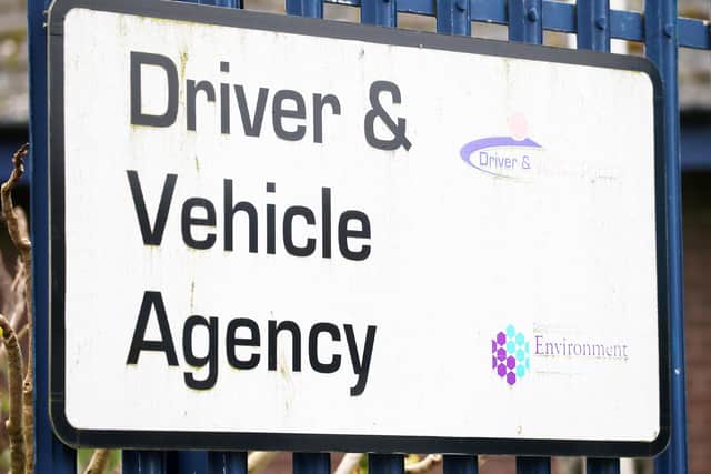 General view of Balmoral Driver and Vehicle Agency testing centre in south Belfast