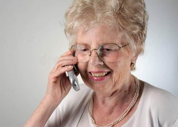 Taking over the phone is a life line for many blind and partially sigted people
