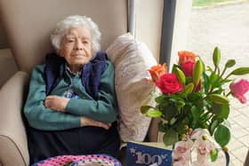 Mary Rogers pictured on her 100th birthday.
