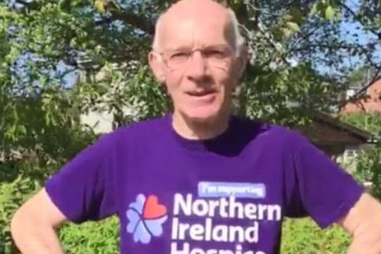 Norman Mawhinney - running to raise funds for NI Hospice in lockdown