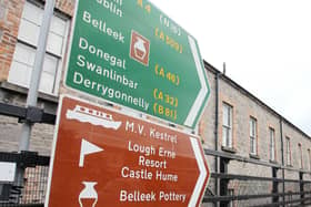 Enniskillen is 11 miles from the border and a southern shopper visiting it would have to ignore other border towns