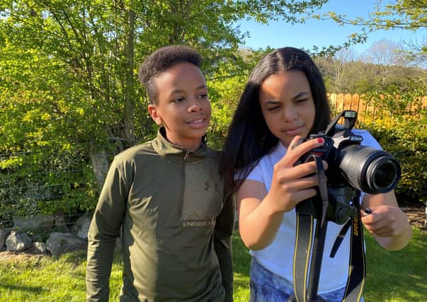 Getting back to nature: Young filmmakers Emily and Josh Gilchrist from Ballyclare prepare to release their inner Sir David Attenborough by taking part in Into Film's 'Nature in Your Neighbourhood' competition