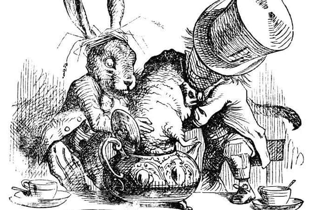 The March Hare and the Hatter put the Dormouse's Head in a Teapot