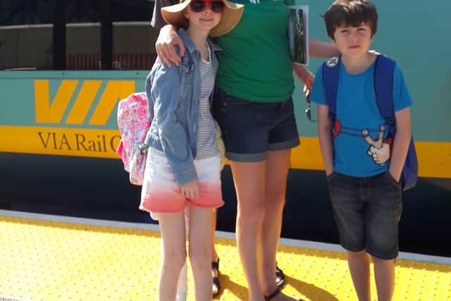 Heidi McAlpin and her family in Canada last summer