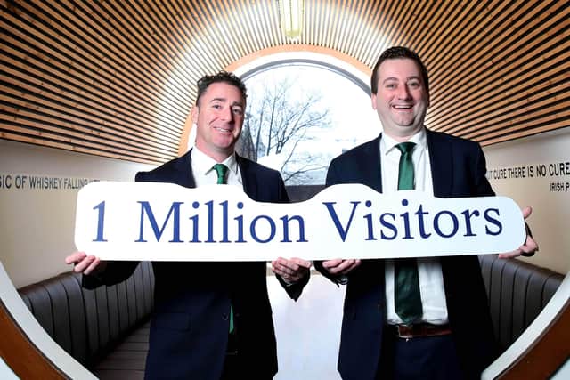 Andrew Cowan, Chairman of the Drinks Ireland /Irish Whiskey Association Tourism Committee and CEO of Matt D’Arcy’s & Co. in Newry and William Lavelle, Head of Drinks Ireland / Irish Whiskey Association