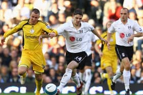 Chris Baird in action with Danny Murphy during their time together at Fulham