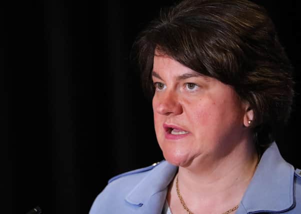 First Minister Arlene Foster was not upbeat about progress