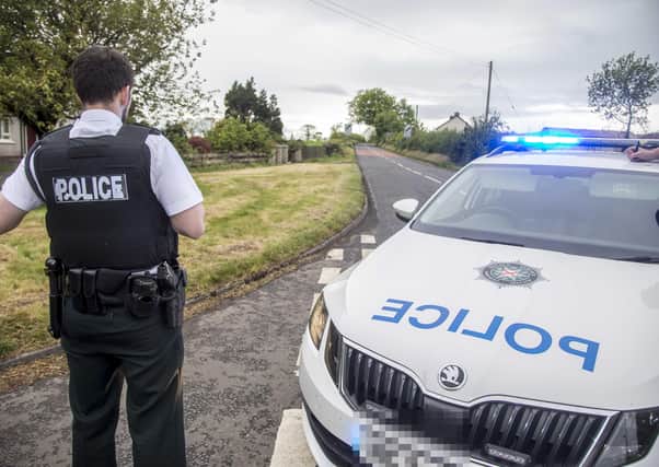 18th May 2020 McAuley Multimedia.. The scene of a serious accident on the Kirk Road near Stranocum Co Antrim, one car was involved