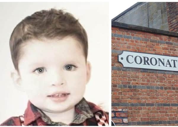 Little Jack Crossan's family have praised a Coronation Street storyline.