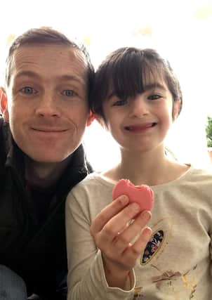 Chris Brannigan and his daughter Hasti, who has a rare genetic disorder