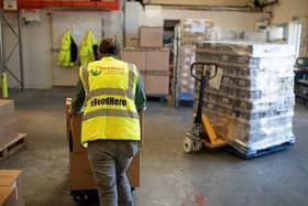 The charity redistributed 31 tonnes of food to vulnerable people last month.
