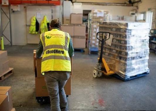 The charity redistributed 31 tonnes of food to vulnerable people last month.