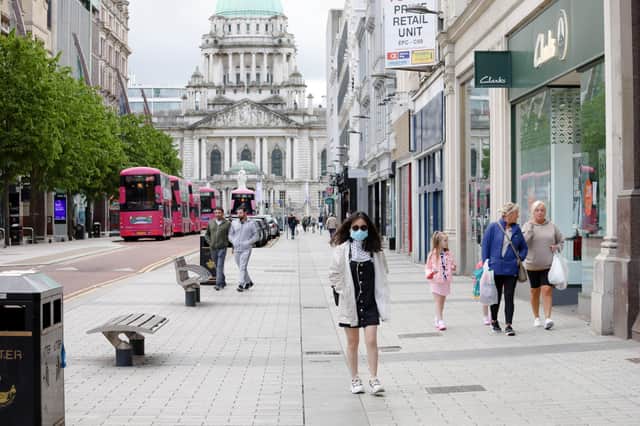 PressEye - Belfast - Northern Ireland - 12th May 2020  General view of Belfast city centre street as it remains quiet.  Photo by Philip Magowan / Press Eye