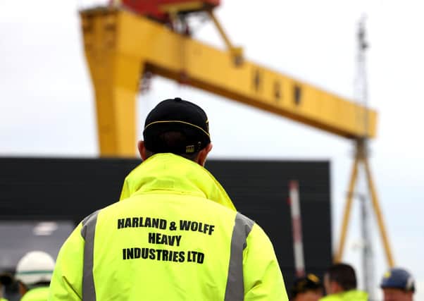 Harland and Wolff in Belfast. 
Photo: Laura Davison/Pacemaker Press
