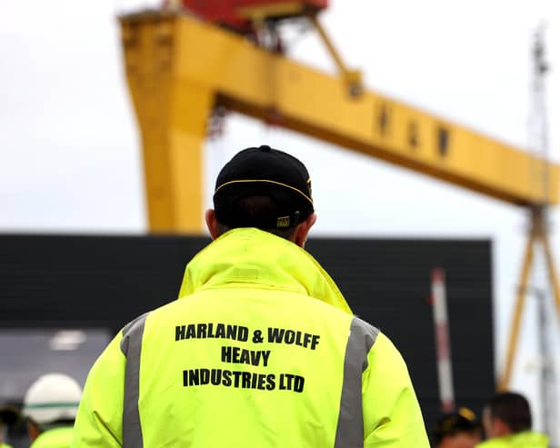 Harland and Wolff in Belfast. 
Photo: Laura Davison/Pacemaker Press