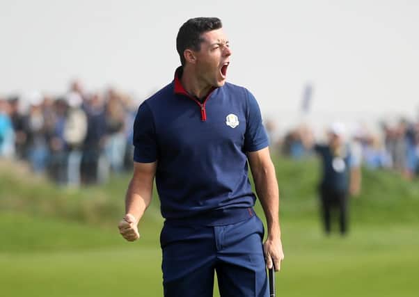 Team Europe's Rory McIlroy at the Ryder Cup in Paris in 2018.