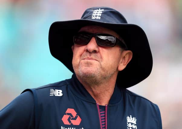 File photo of England coach Trevor Bayliss during day one of the fifth test match at The Oval, London.