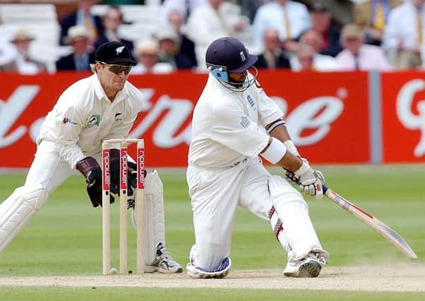 File photo of England batsman Nasser Hussain in 2004.