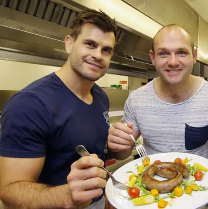 Louis Ludik and Schalk van der Merwe of Hellbent, the Northern Ireland producer of South African sausages, burgers and meatballs