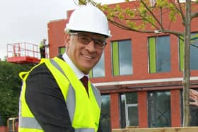 Steve Chalke at the topping out ceremony for a new Oasis Academy in Sheffield. Steve He says their schools will reopen in light of the risks faced by children from disadvantaged backgrounds