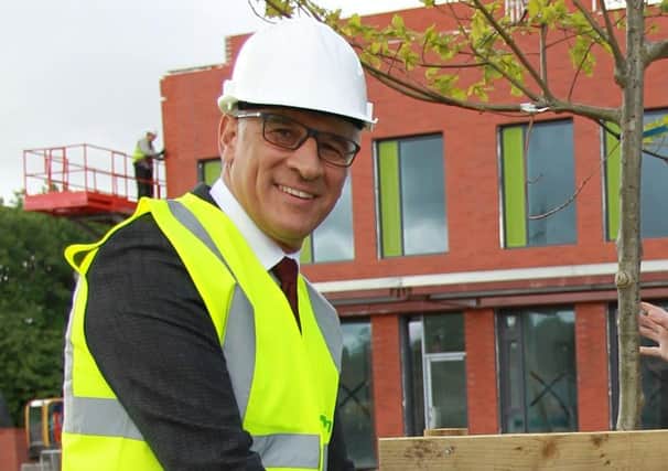 Steve Chalke at the topping out ceremony for a new Oasis Academy in Sheffield. Steve He says their schools will reopen in light of the risks faced by children from disadvantaged backgrounds