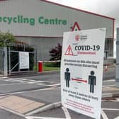 The recycling centre in Magherafelt which reopened last week.
