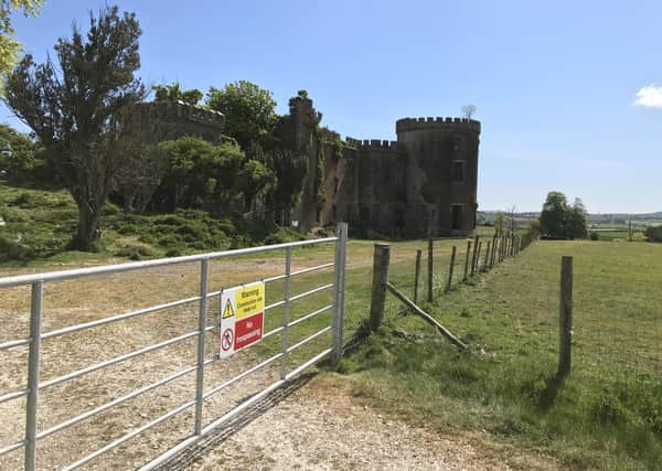 Gates have been forced open at Kilwaughter Castle.