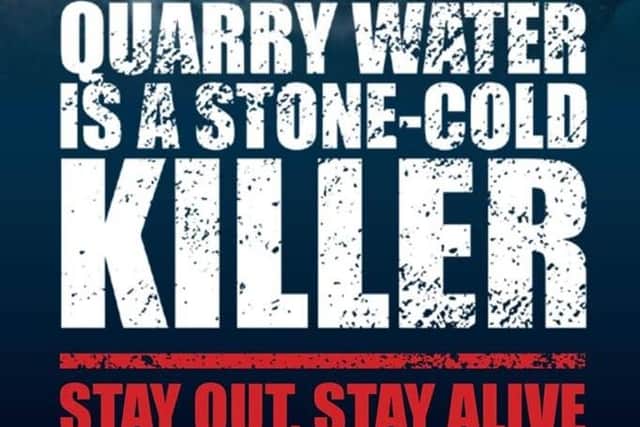 PSNI warning about quarry water