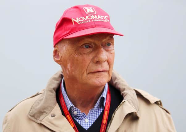 Niki Lauda. Pic by PA.