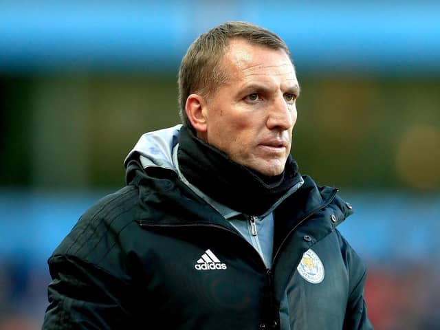 Leicester City manager Brendan Rodgers. Pic by PA.