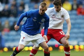 Rangers' Andrew Mitchell during the friendly with Linfield in 2013. Pic by PressEye Ltd.