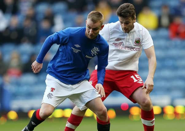Rangers' Andrew Mitchell during the friendly with Linfield in 2013. Pic by PressEye Ltd.