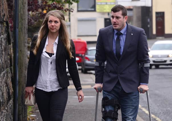 Nicholas Keith Warner and wife Kaylee pictured at Ballymena court in 2018