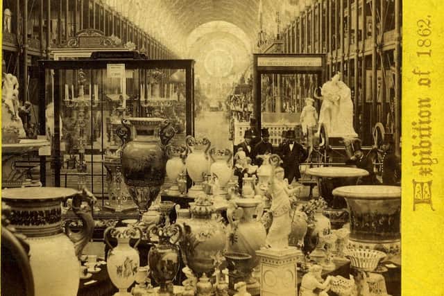 1862 International Exhibition Interior Photograph. Published by the London Stereoscopic Company
