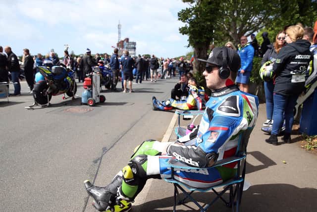Daley Mathison pictured before the ill-fated Superbike race at the Isle of Man TT in 2019.