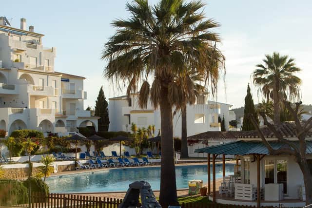 The Ocean Club which is next to Apartment 5A in Praia Da Luz in Portugal, where Madeline McCann went missing.
