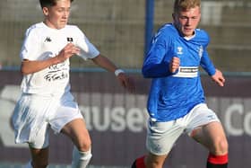 Charlie Lindsay in action for Rangers against Co Tyrone at the SuperCupNI last year