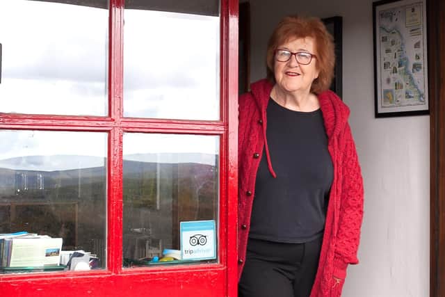 Liz Weir owner of Ballyeamon Barn Hostel receives support from Carrickfergus Enterprise