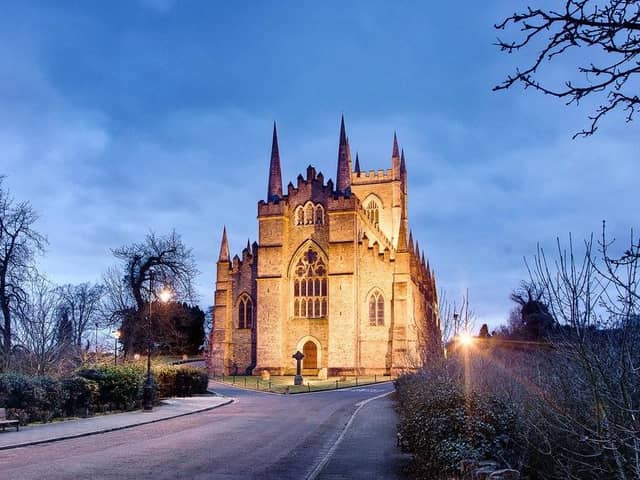 The Church of Ireland’s Down Cathedral in Downpatrick. The main churches are making preparations in hope of a date soon when they can reopen
