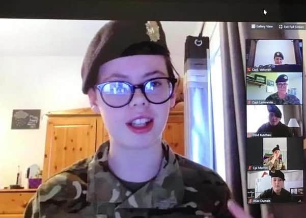 CSM Carrie Morrow From Glengormley Detachment gives her talk