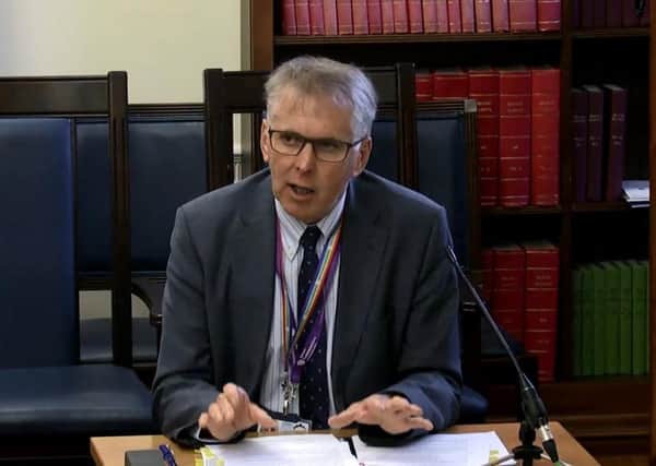 David Sterling gave evidence to the Committee for the Executive Office