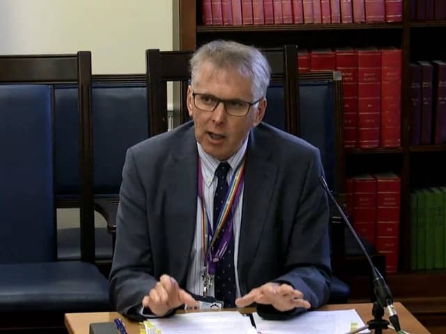 David Sterling gave evidence to the Committee for the Executive Office