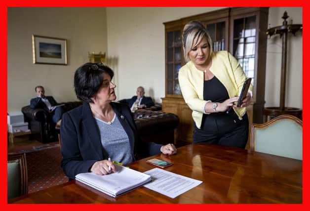 Behind the scenes with Arlene Foster and Michelle O'Neill