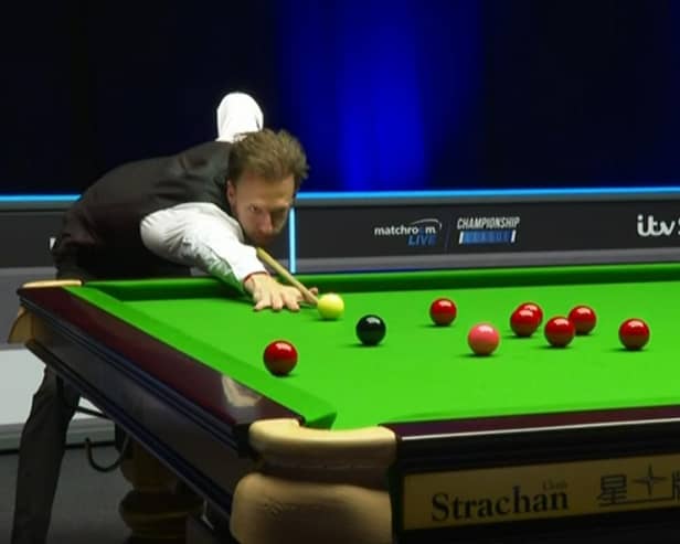 Judd Trump in action during the Championship League at Marshall Arena