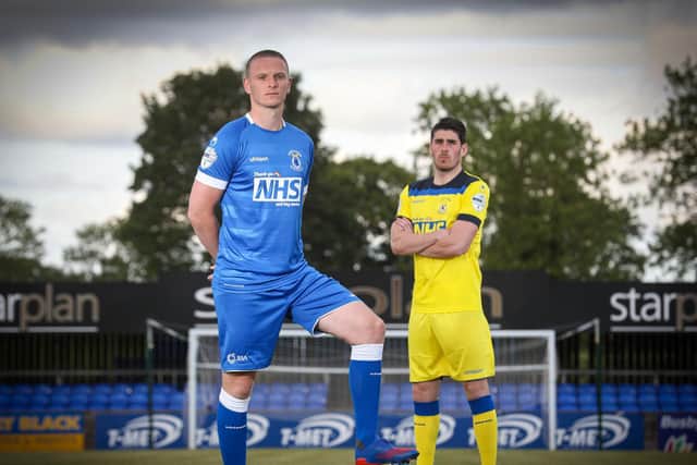 For the 2020/21 Danske Bank Premiership season, Dungannon Swifts FC will proudly wear the NHS logo on the front of their playing shirts