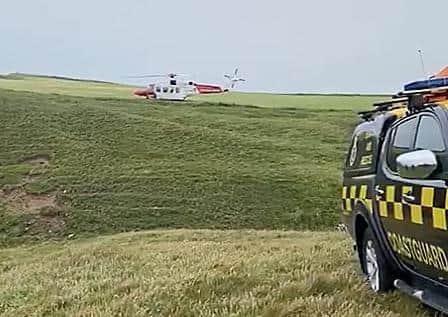 16/06/20 MCAULEY MULTIMEDIA..Emergency services at the scene where a young man lost his life in an accident near Dunluce Castle, Portrush County Antrim. Pic McAuley Multimedia