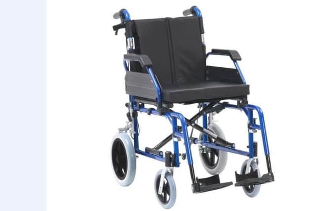 A wheelchair similiar to the one that was stolen on Wednesday in Lurgan.