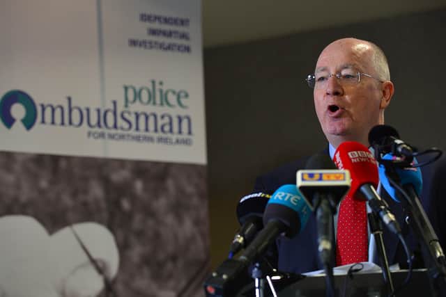 Dr Michael Maguire, the then Police Ombudsman, in 2016 at the launch of his report on Loughinisland, when he said in the report and at its launch, that he found collusion in the loyalist massacre. The appeal court however has found that he over stepped the mark in some of his findings